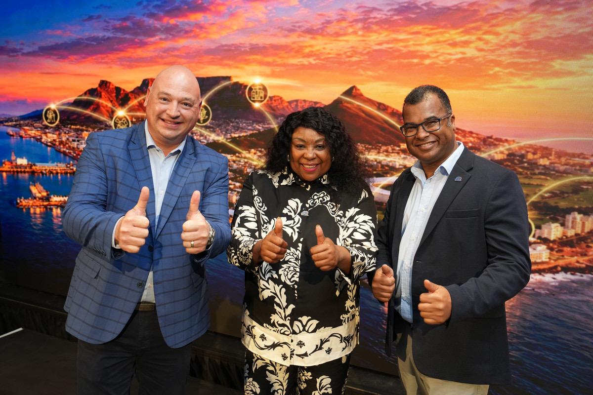 James Vos, Tracy Mkhize and Enver Duminy at the Cape Town Tourism AGM 2026.